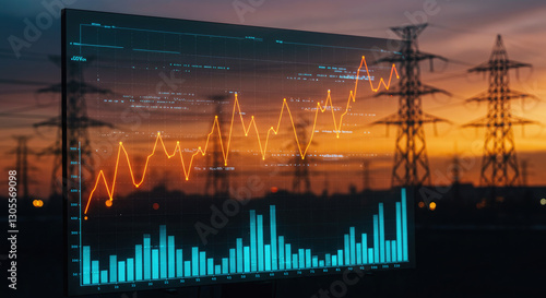 Smart energy grid utilization with cutting-edge display.