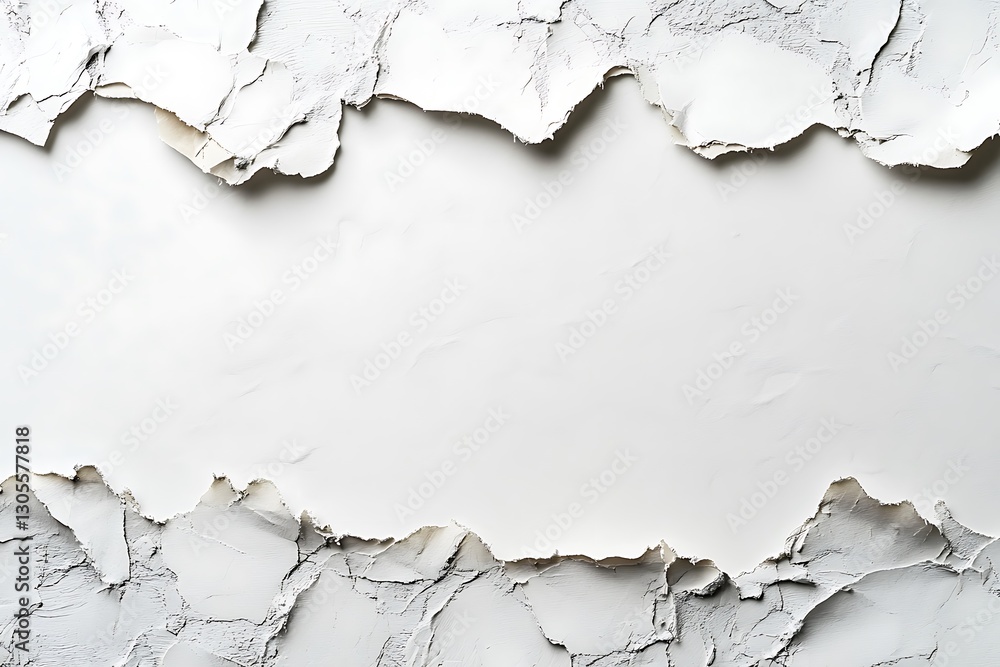 Obraz premium White Painted Surface with Peeling Texture and Abstract Appearance