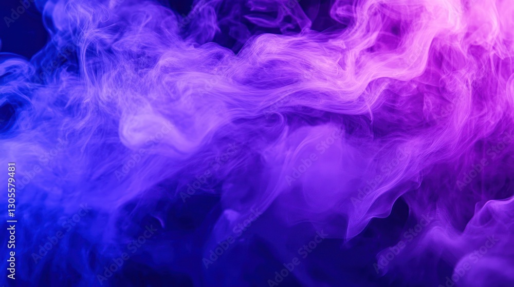 Abstract vibrant smoke swirls displaying blue and purple ethereal colors Abstract vibrant smoke swirls displaying blue and purple ethereal colors