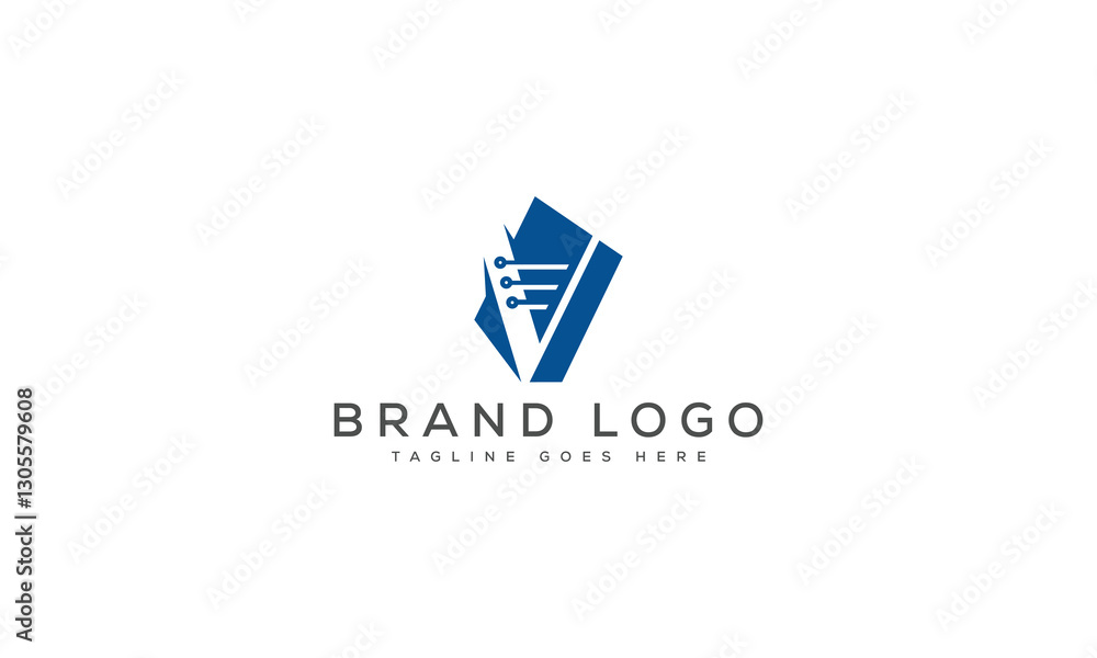 letter V logo design vector template design for brand. letter V logo design vector template design for brand.