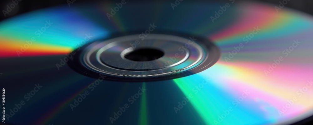 Close-up view of a shiny, reflective cd disc, showcasing its vibrant rainbow holograms and intricate details. ideal for tech and music-related themes. Close-up view of a shiny, reflective cd disc, showcasing its vibrant rainbow holograms and intricate details. ideal for tech and music-related themes.