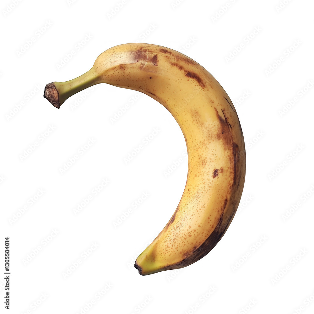 A Single Ripe Banana, Perfect for a Healthy Snack A Single Ripe Banana, Perfect for a Healthy Snack
