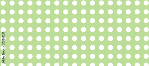 Green abstract background with white dots