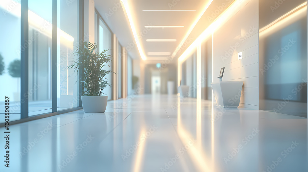 Blurred office lobby entrance building background, defocus luxury clinic hospital corridor, modern hotel reception hall interior ai generated. Delight - Fairytale. Illustration Blurred office lobby entrance building background, defocus luxury clinic hospital corridor, modern hotel reception hall interior ai generated. Delight - Fairytale. Illustration