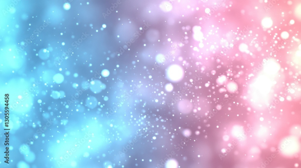 Obraz premium Sparkling abstract background illustration featuring various sized dots of light