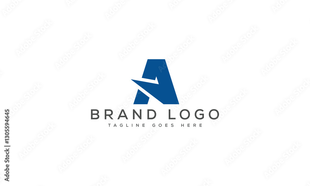 Fototapeta premium letter A logo design vector template design for brand.