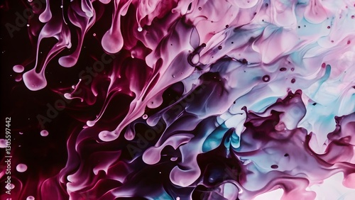 Abstract watercolor paint background by nay blue a