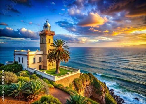 Majestic Cape Spartel Lighthouse, Tanger, Morocco: Atlantic Ocean & Strait of Gibraltar Meeting Point