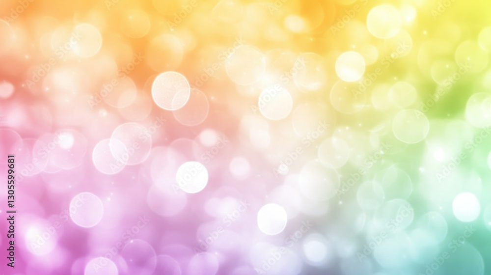 Blurred multicolored bokeh lights floating on a gradient background Blurred multicolored bokeh lights floating on a gradient background