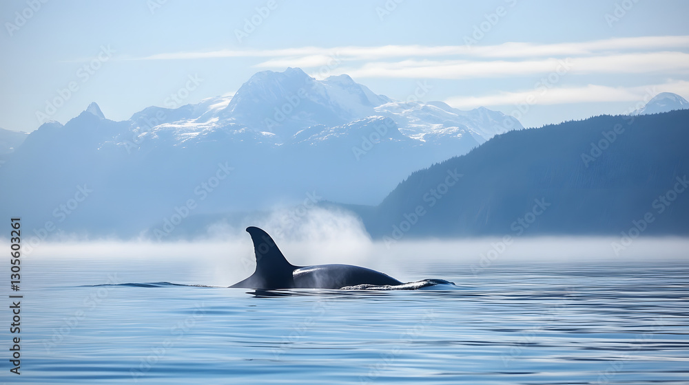 Naklejka premium Whales