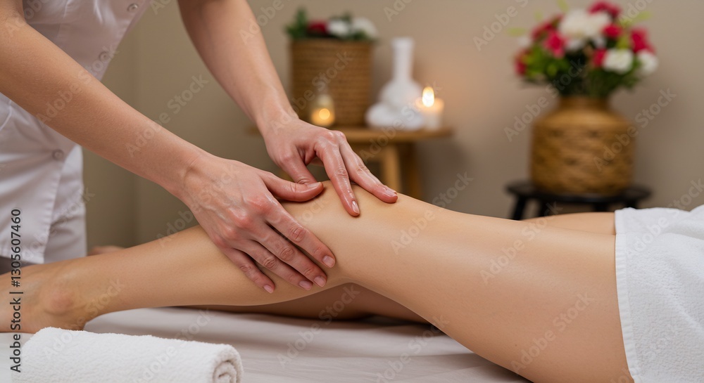 Obraz premium Leg Massage at Spa