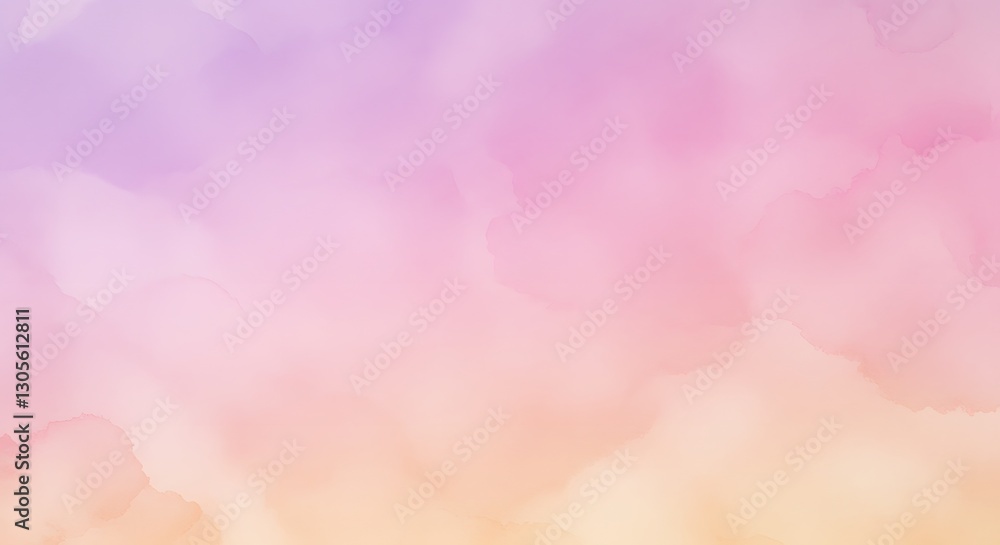 Pastel Watercolor Texture Painting in Soft Pink Purple and Peach Tones Pastel Watercolor Texture Painting in Soft Pink Purple and Peach Tones