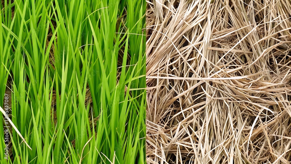 Green grass damage dry grass texture backgroun Green grass damage dry grass texture backgroun