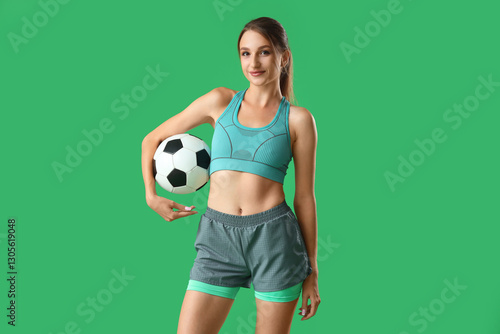 Beautiful young sporty woma...