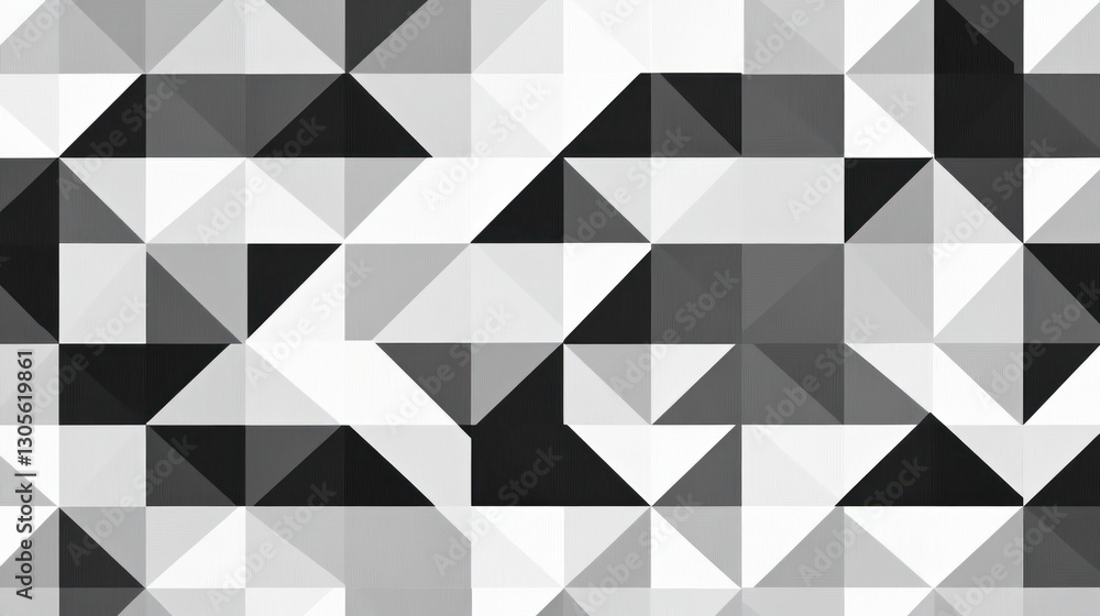 Obraz premium Abstract geometric pattern of interlocking triangles
