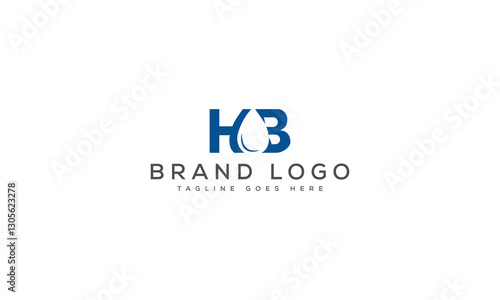 letter HB logo design vector template design for brand.