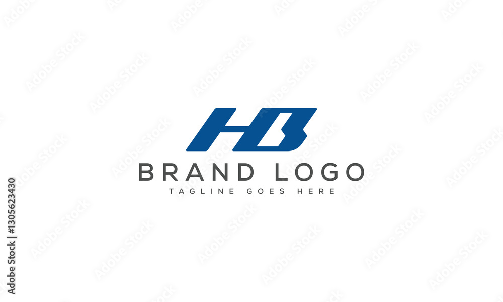 letter HB logo design vector template design for brand. letter HB logo design vector template design for brand.