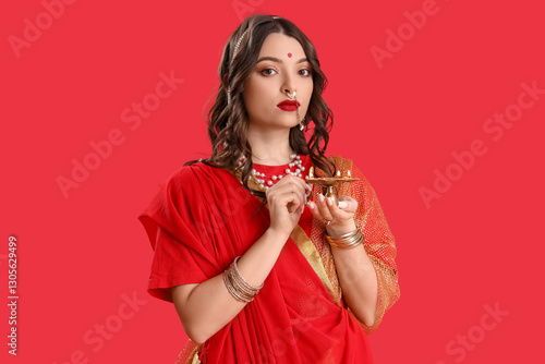 Beautiful young Indian woma...