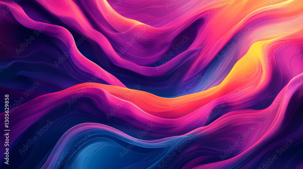 Obraz premium Abstract vector wave background. colored waves design element. curved lines isolated on white background. eps Movement - River. Illustration