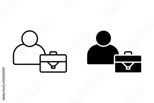 Set of Labor and Employment icons. Includes labor, employment, business, employee, job, and Other. Outline icon vector collection.