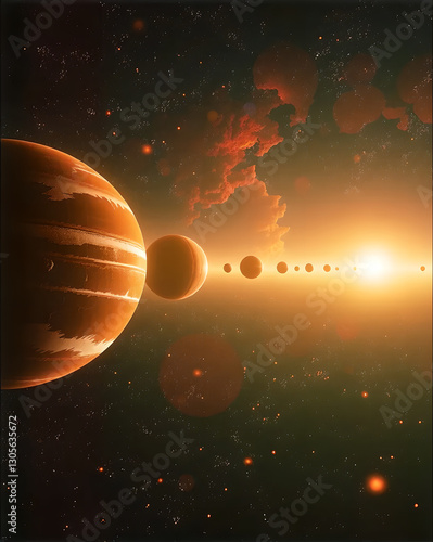 planet in space
