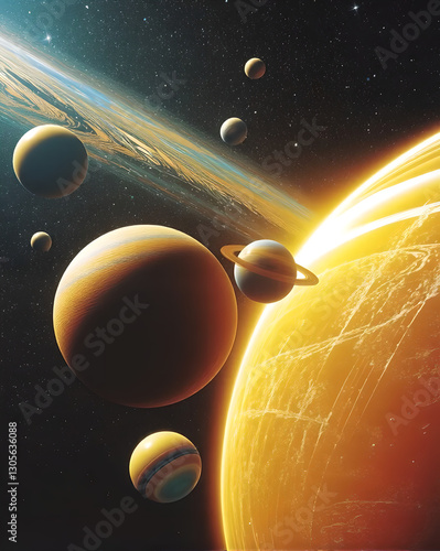 planet in space