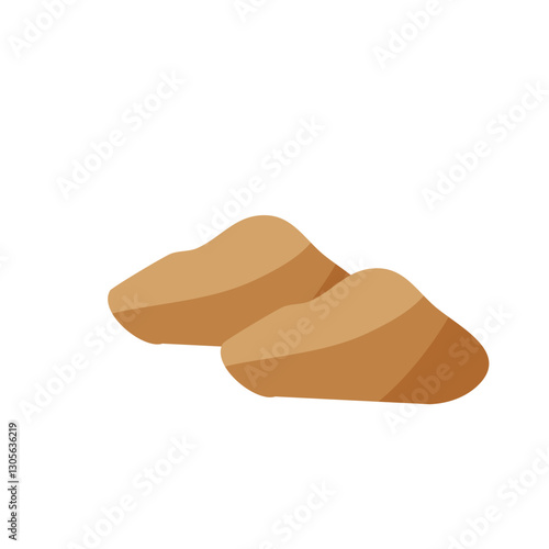 brown stones illustration
