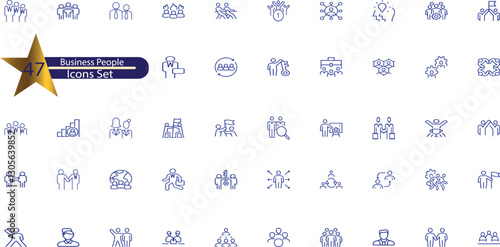 Family Line Editable Icons set. Vector illustration 