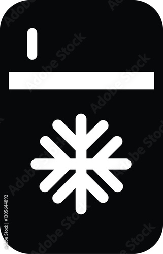 Refrigerator icon. Frig flat sign design. Freezer symbol pictogram. flat design isolated on white background. Refrigerator sign
