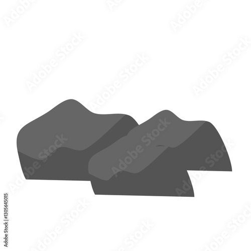 Simple rock illustration
