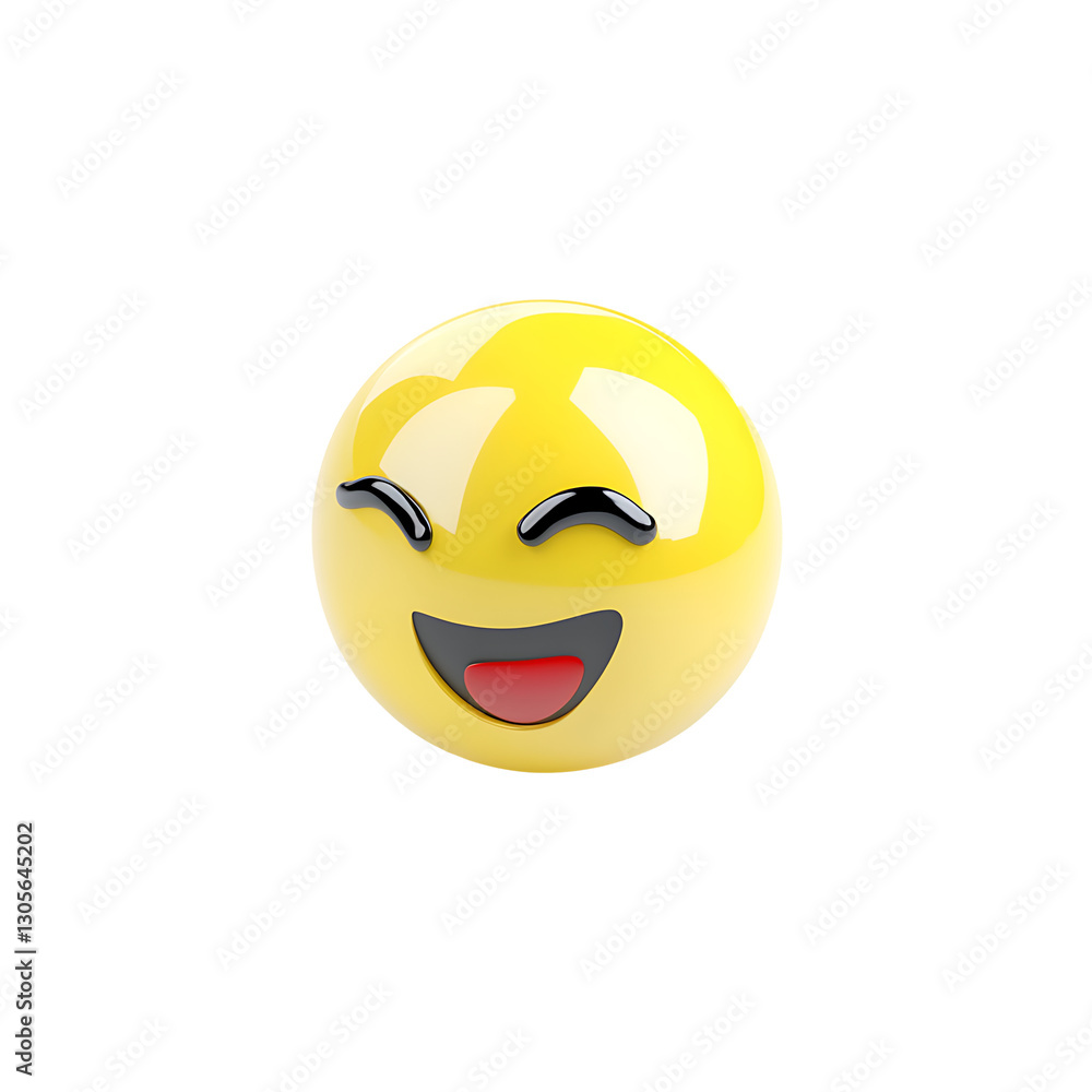 3D yellow winking face emoji 3D yellow winking face emoji