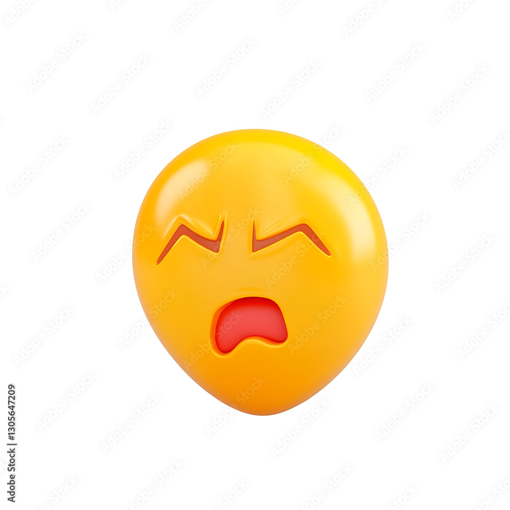 Fototapeta premium 3D lightning bolt emoji