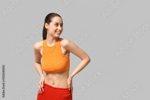 Beautiful young happy woman...