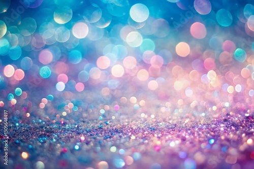 Soft Focus Pastel Glitter Background: Aerial View, Shimmering Texture, Abstract Design