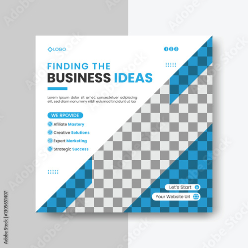 corporate business marketing post or social media post design high quality premium vector template