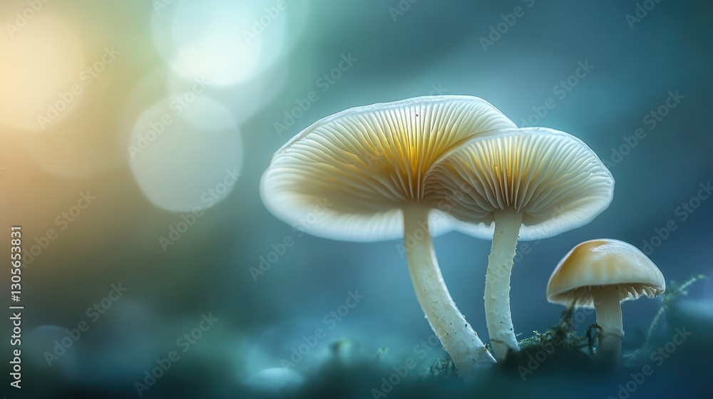 Closeup view of fresh mushroom in forest in Spring. Closeup view of fresh mushroom in forest in Spring.