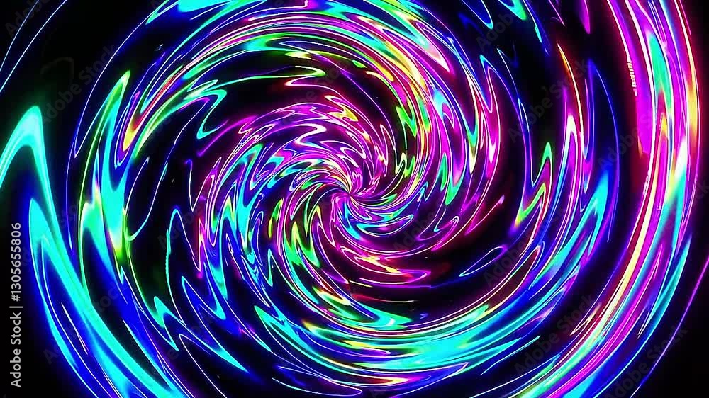 abstract blue tunnel