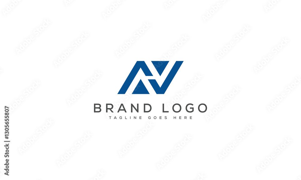 letter AV logo design vector template design for brand. letter AV logo design vector template design for brand.
