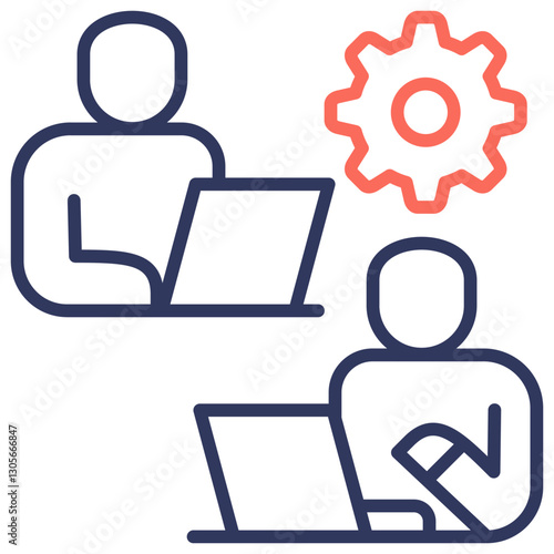 Co Worker Dual Tone Icon