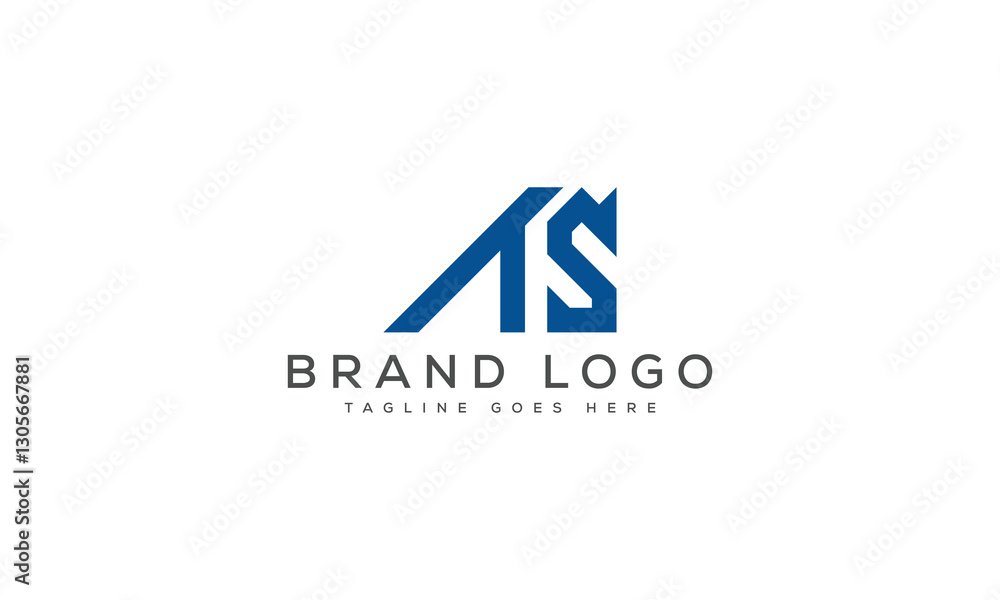 letter AS logo design vector template design for brand. letter AS logo design vector template design for brand.
