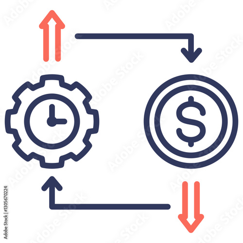 Efficiency Dual Tone Icon