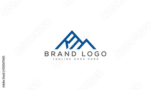 letter RM logo design vector template design for brand.