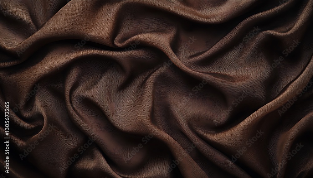 Brown fabric draped texture background Brown fabric draped texture background