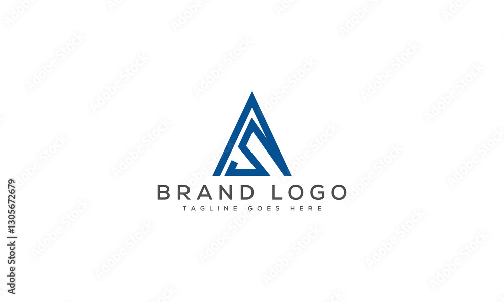 letter AS logo design vector template design for brand. letter AS logo design vector template design for brand.