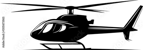 Stylized Helicopter Illustration