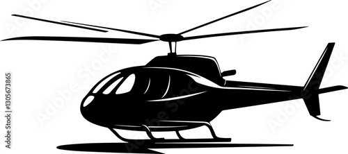 Stylized Helicopter Illustration