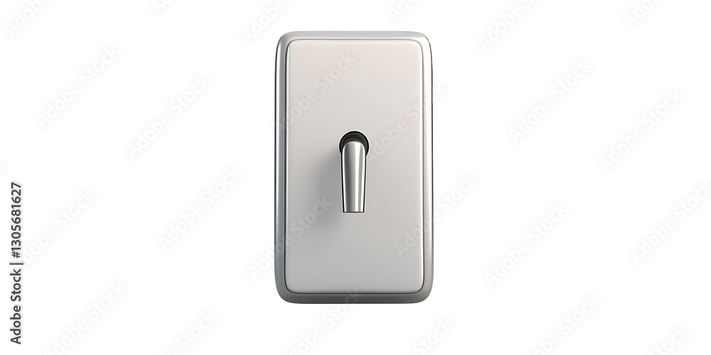 Modern metallic light switch icon Modern metallic light switch icon