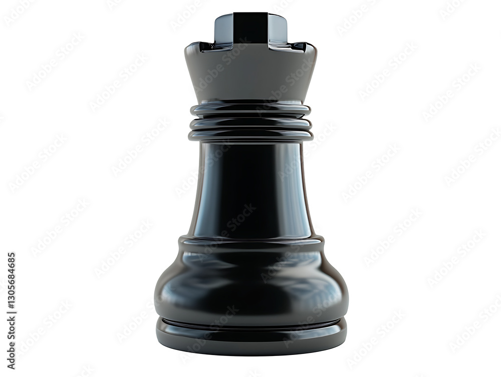 black chess piece 3D black chess piece 3D