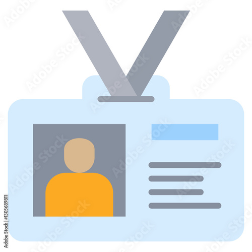 Id Card Flat Icon