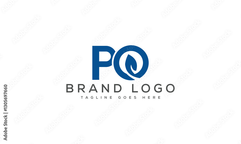 letter PO logo design vector template design for brand. letter PO logo design vector template design for brand.